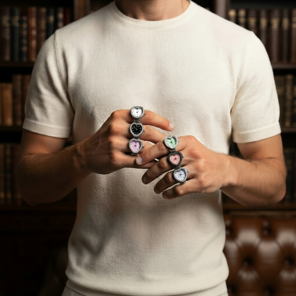Minimal Heart Rings