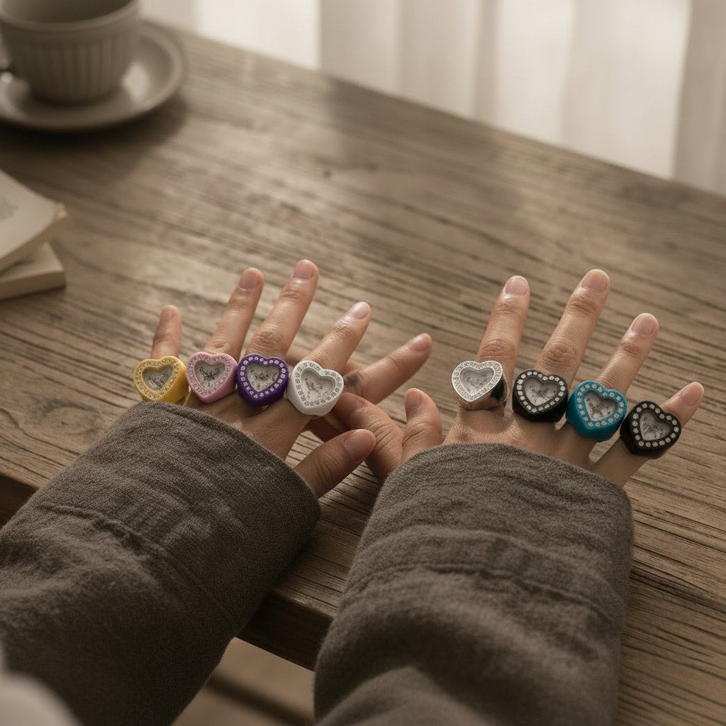 Fantacy Heart Rings
